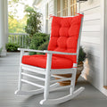 Rocking Chair Cushion Non-Slip Tufted High Back Pads - Comfortable