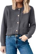 Womens Cardigan Sweater Long Sleeve Button Down - Cozy Layer