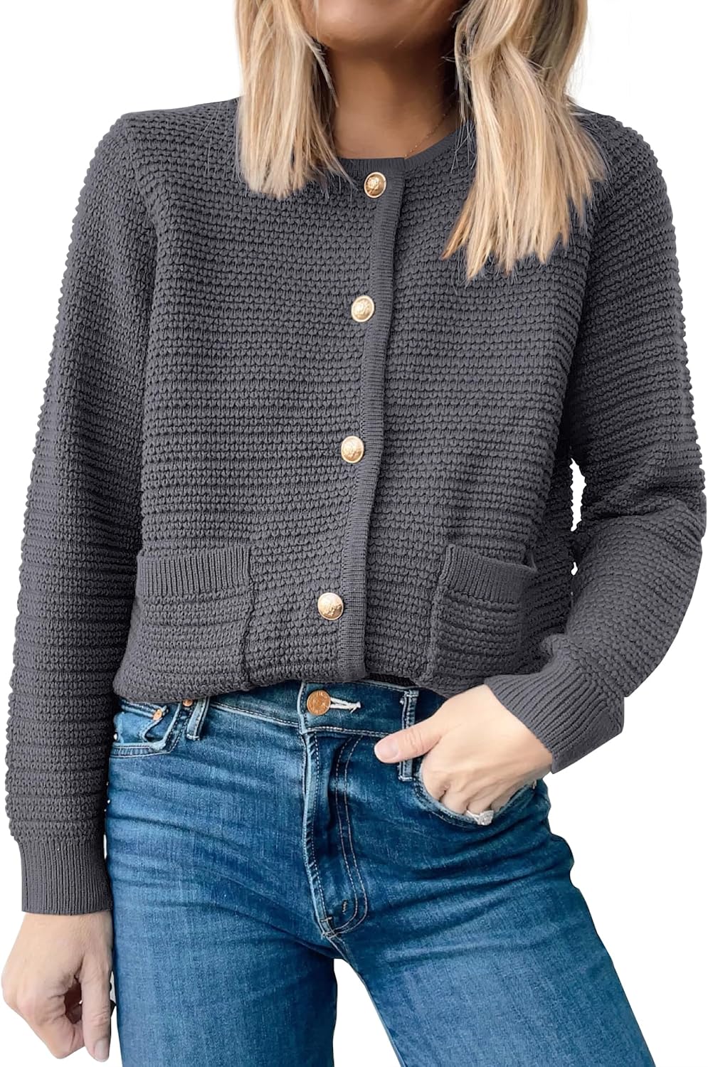 Stylish ANRABESS Womens Cardigan Sweater for Fall Outfits
