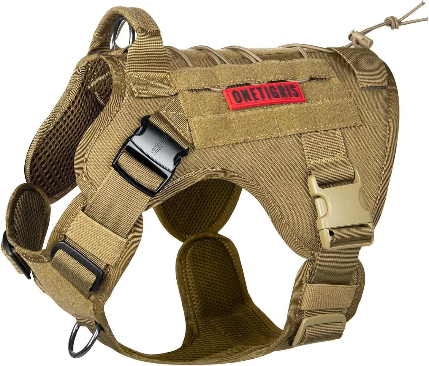 OneTigris Tactical Dog Harness Vest for Large Medium Dogs