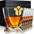 Old Fashioned Whiskey Glasses 10 OZ Rocks Glasses Set of 6 - Classic