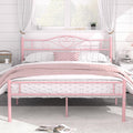 VECELO 14 in Queen Metal Platform Bed Frame with Headboard - Sturdy
