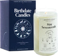 Birthdate Candles May 17 Taurus Scented Birthday Candle - Earthy Woods