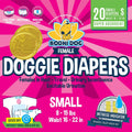 Disposable Female Dog Diapers Small - Super Absorbent Leak-Proof