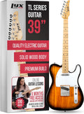 LyxPro 39 Electric Guitar TL Series - Classic Sunburst Tone
