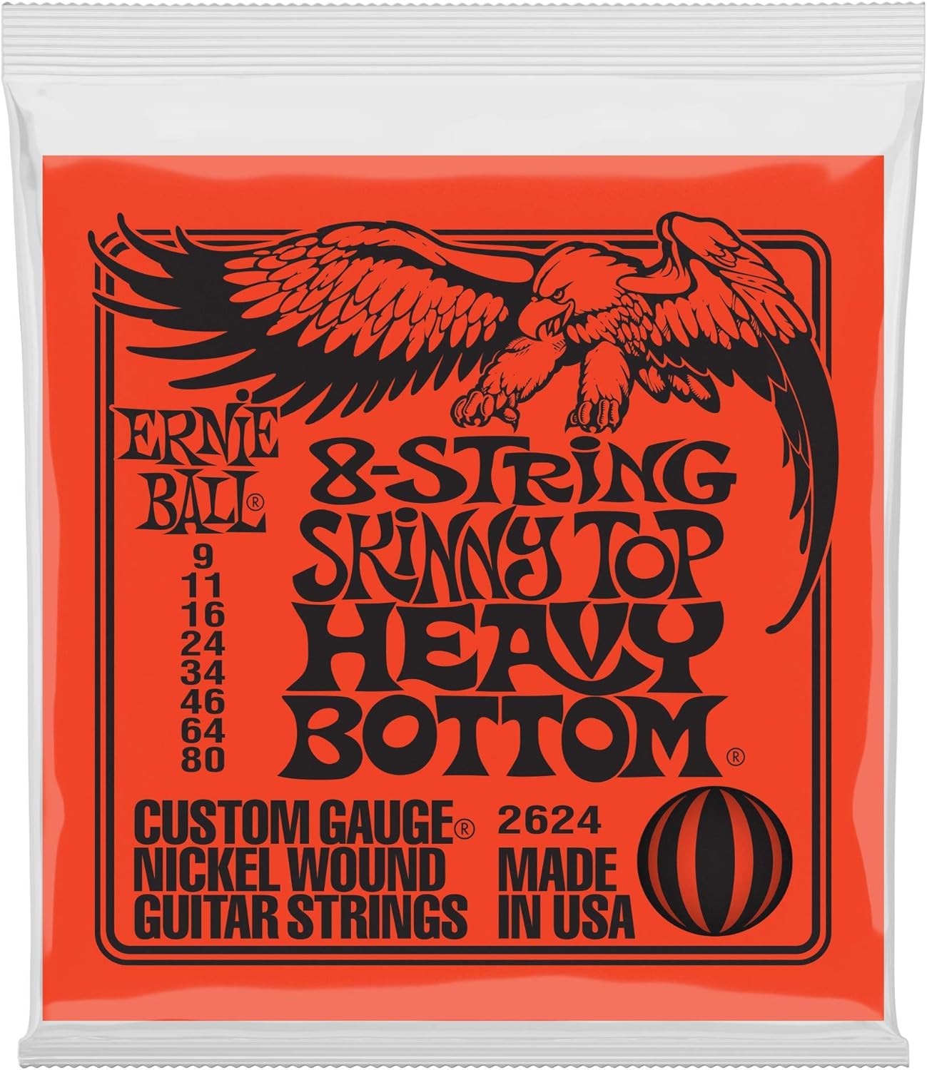 Ernie Ball 8-String Electric Guitar Strings for Versatile Playing!