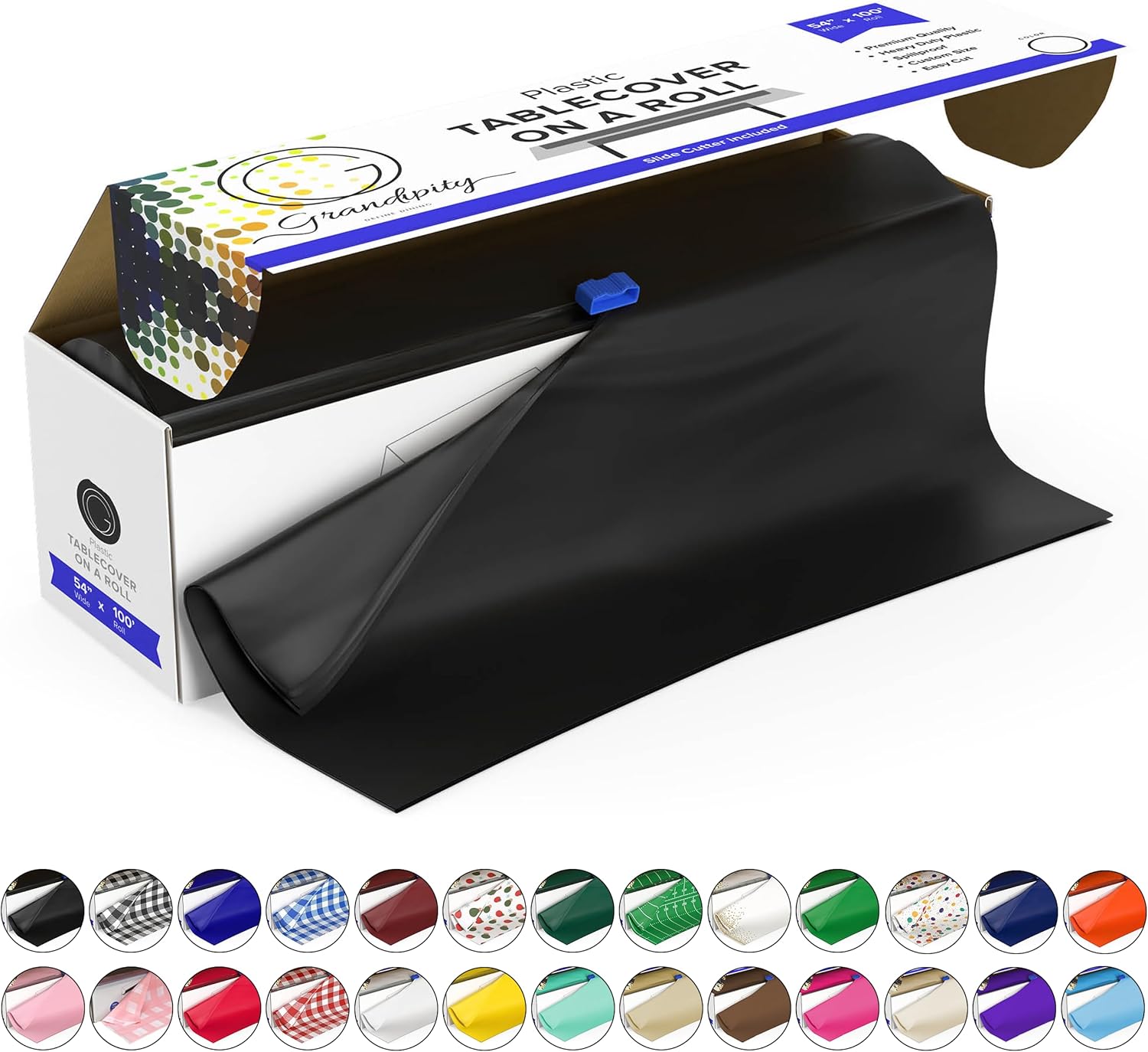 Premium Disposable Plastic Picnic Tablecloth Roll for Any Event