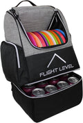 Flight Level Disc Golf Backpack with Insulated Cooler - Holds 20 Discs