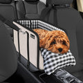 SlowTon Console Dog Car Seat - Portable Booster Seat for Small Dogs