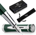 Wordsworth & Black Fountain Pen Set, Medium Nib - Refillable