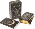 Mystical Gold Foil and Black Tarot Cards with Guide Book - Detailed