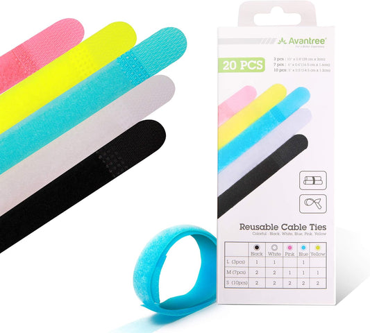 Avantree Reusable Cord Organizer - Wire Wrap Management