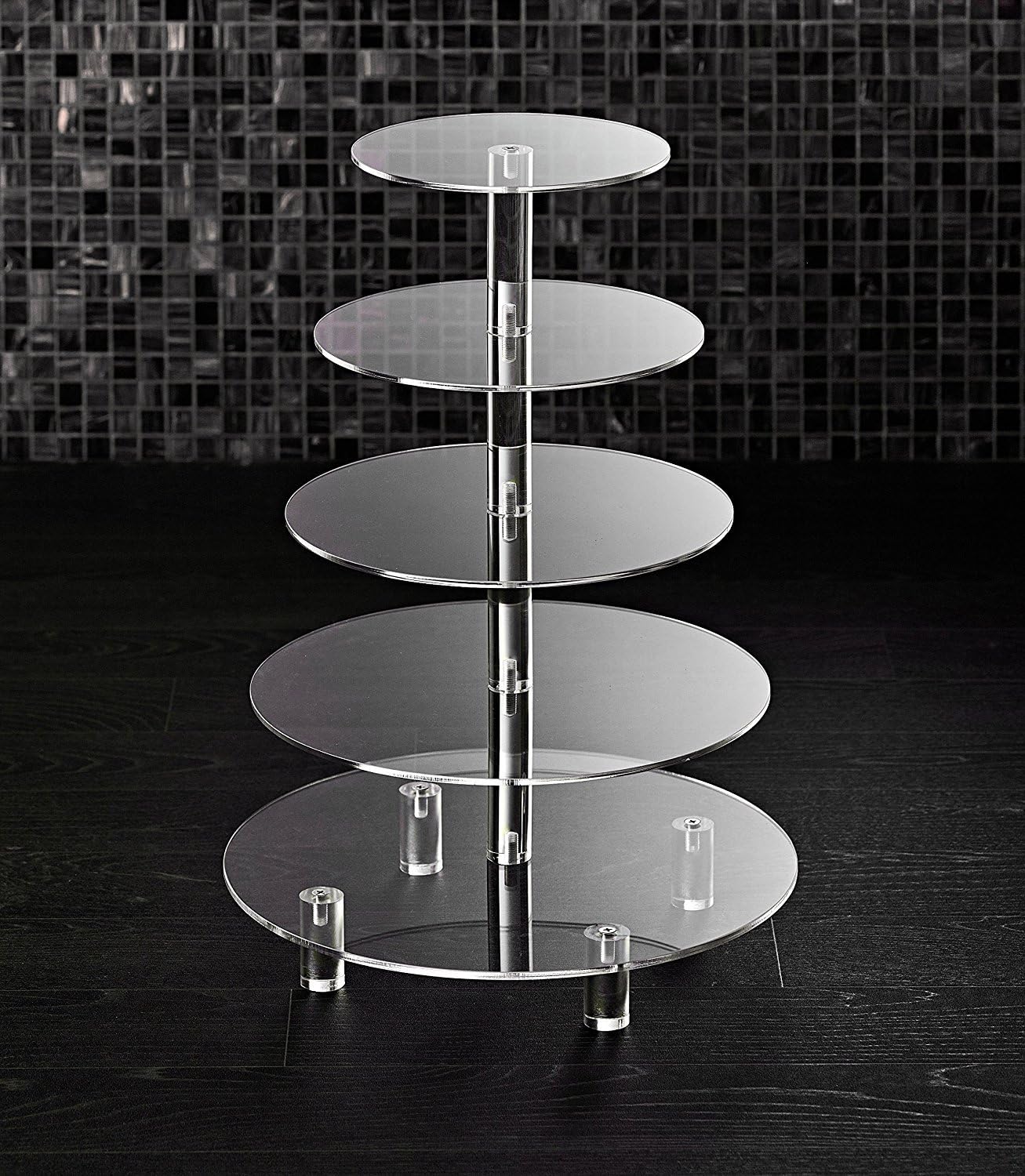 5 Tier Acrylic Cupcake Stand for Stylish Dessert Displays