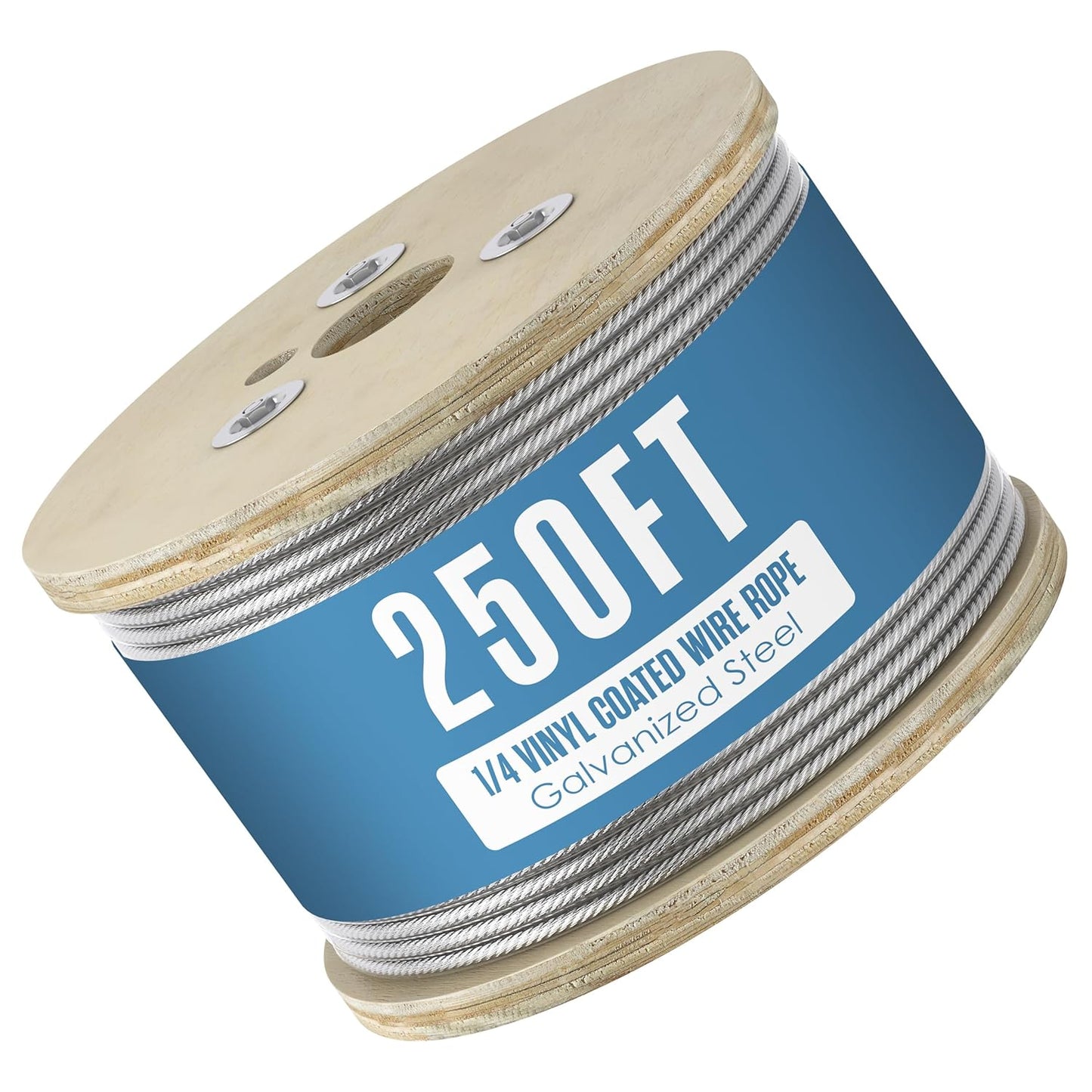 1/4 Cable Wire Rope - Durable Vinyl Coated for Versatile Use