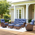 Patio Furniture Set with 6-Inch Cushions - Comfortable Outdoor