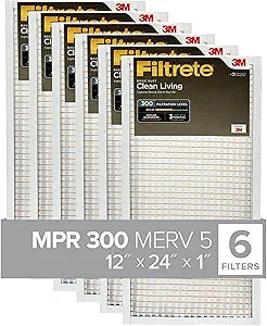 Filtrete 12x24x1 Air Filter MPR 300 for Clean Living