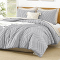 Litanika Light Grey California King Comforter Set - Fluffy Oversized