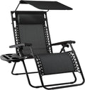 Folding Zero Gravity Outdoor Recliner Patio Lounge Chair - Adjustable