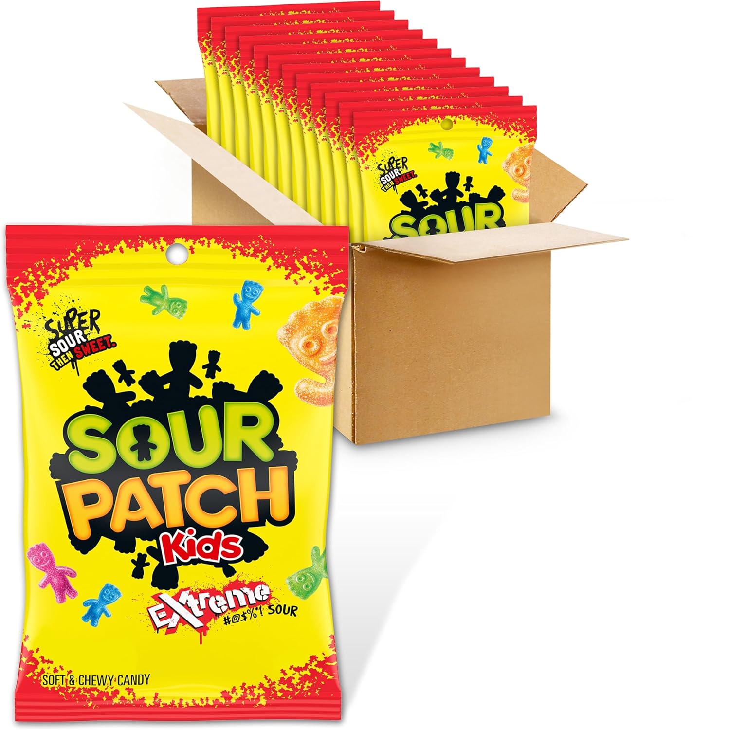 SOUR PATCH KIDS Extreme Sour Soft & Chewy Candy in Bulk Packs