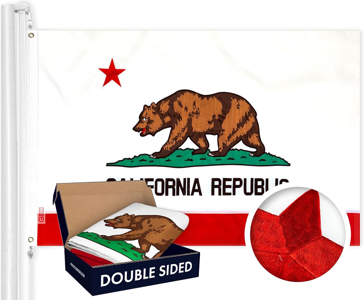 California State Flag 3x5 Ft Double ToughWeave Series Quality