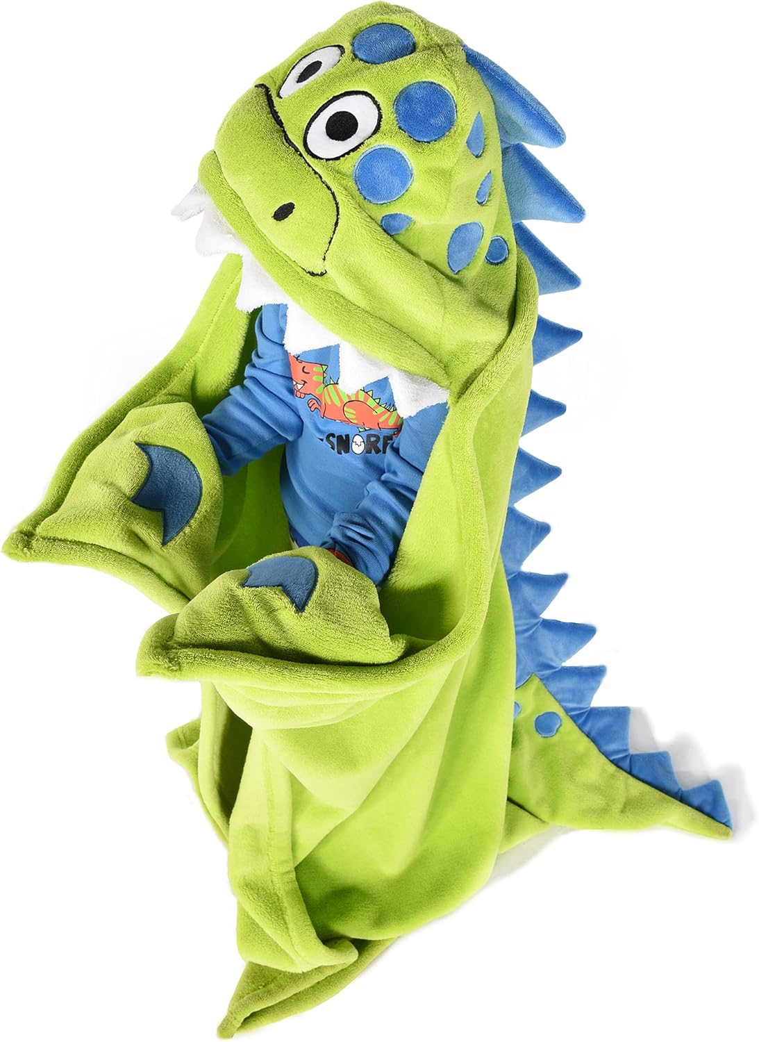 Cozy Dino Kids Hooded Blanket by Lazy One