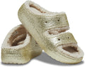 Crocs Women's Classic Marbled Tie-dye Clogs - Cozy Fuzzy Liner