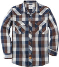 Dubinik Pearl Snap Shirts for Men Long Sleeve Western (Style QQV8)