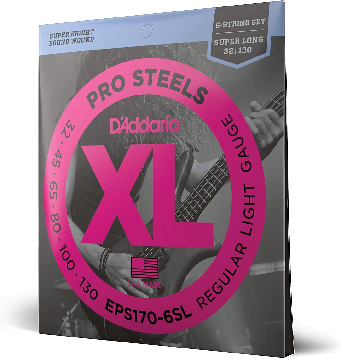 D'Addario XL ProSteels Bass Guitar Strings for Superior Sound