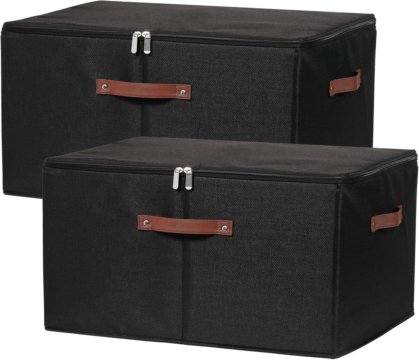 Extra Large Storage Bins with Zipper Lid for Organized Spaces