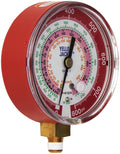Yellow Jacket 49137 3-1/8ft Red High Side Pressure Gauge - Accurate