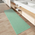 Waffle Runner Rug 17 in x 60 in Sage - Super Absorbent Non Slip Bath