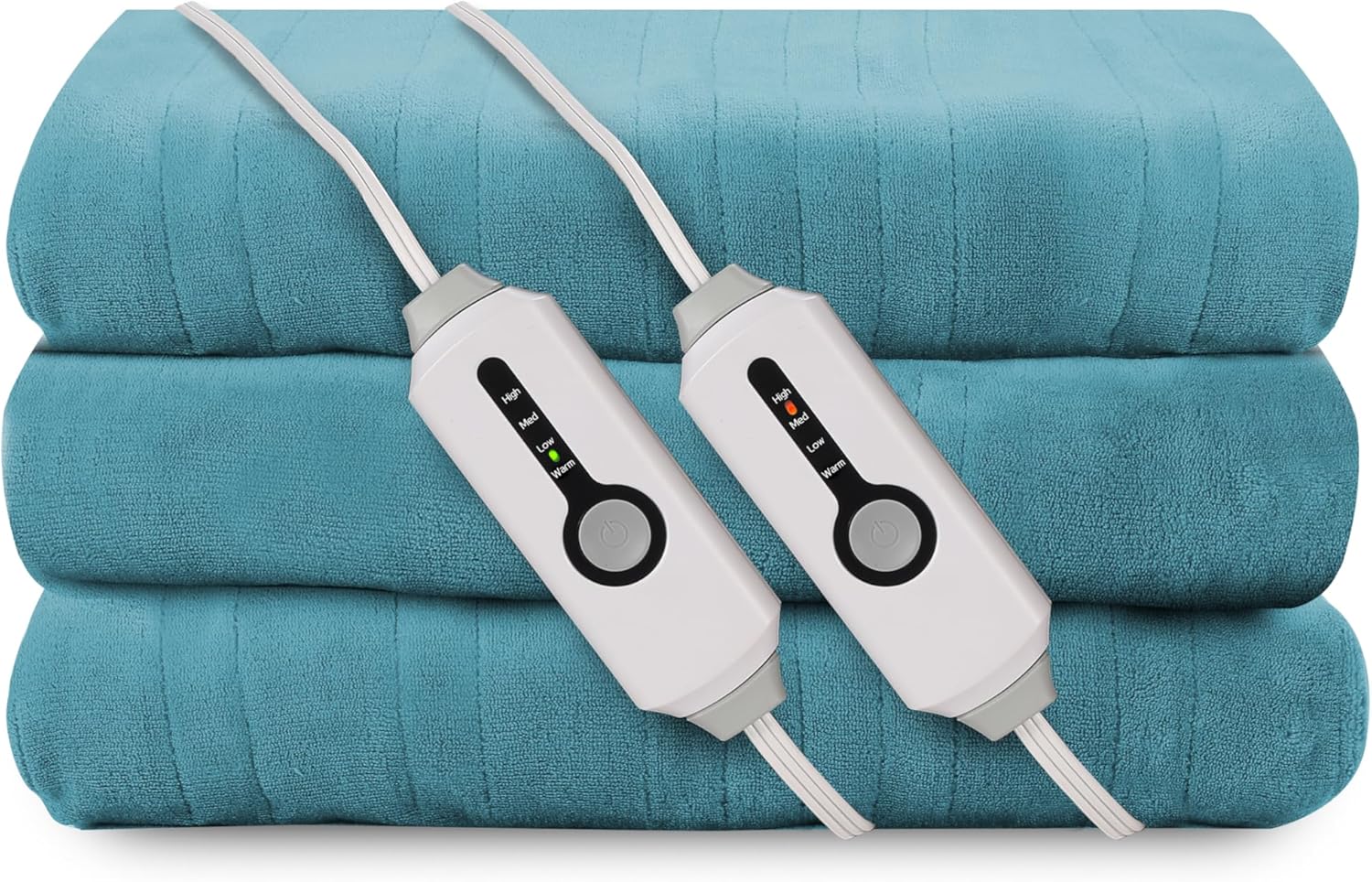 Electric Heated Blanket King Size 90x100 Soft Coral Fleece
