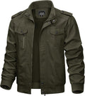 TACVASEN Men's Winter Jacket Fleece Lined Military Jacket - Warm
