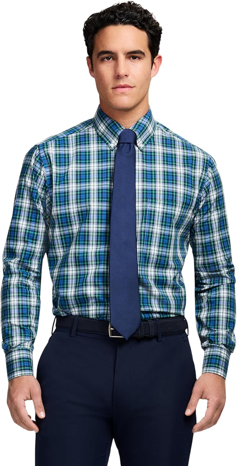 Izod Mens Dress Shirt Regular Fit Long Sleeve Wrinkle Free