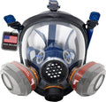 Full Face Respirator Mask with Filters - Clear Vision, Bayonet Fit
