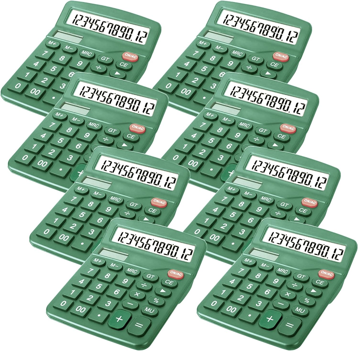 Large Display Dual Power Calculator Set for Office, Home & School