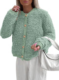 Faux Fur Cropped Coat - Cozy Shearling Fleece Jacket