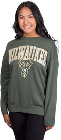 Ultra Game Women's NBA Oversized Fleece Pullover Sweatshirt - Cozy