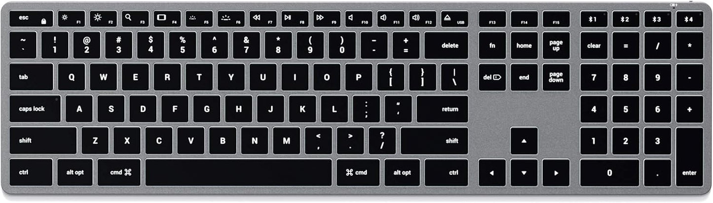 Satechi Slim X3 Bluetooth Keyboard: Illuminated, Multi-Device Sync