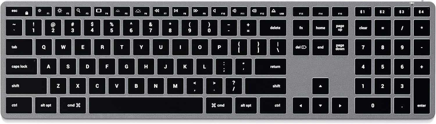 Satechi Slim X3 Bluetooth Keyboard: Illuminated, Multi-Device Sync