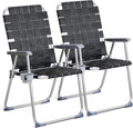 VINGLI Aluminum Patio Lawn Chairs Set of 2 - Lightweight Comfort