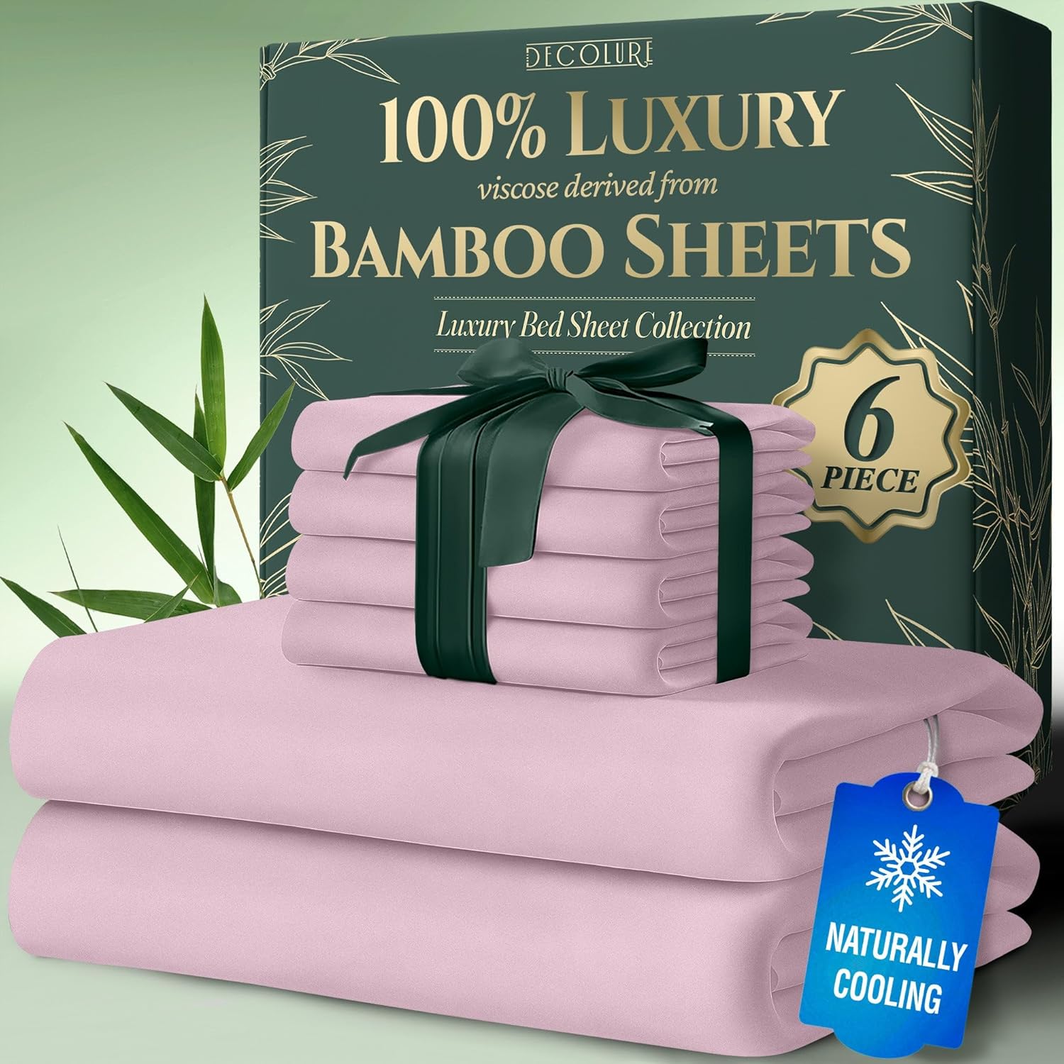 Viscose Derived from Bamboo Sheets for California King Size Beds
