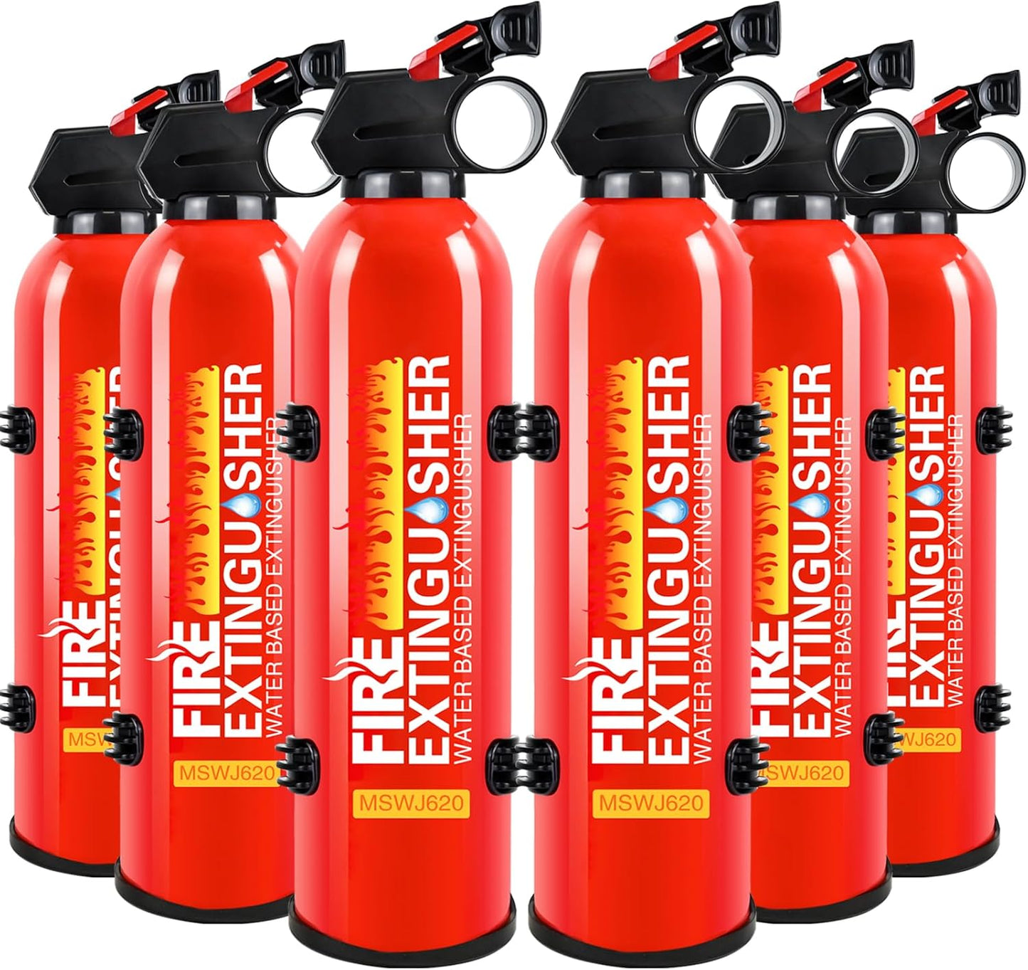 Fire Extinguisher for Home - 6pack Small A B C K Extinguishers