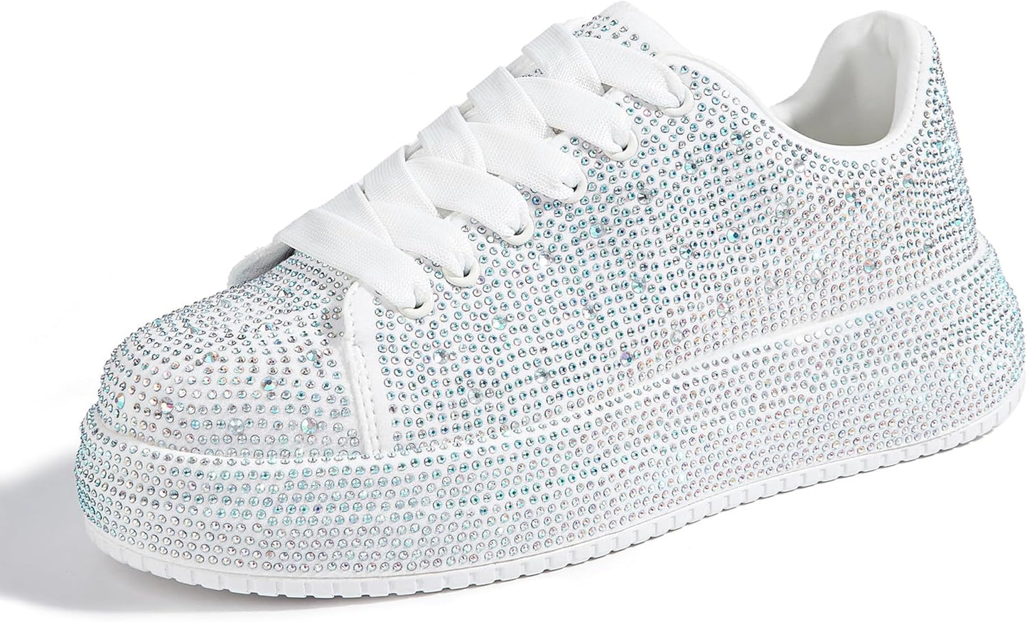 Rhinestone Sneakers for Women: Sparkly Platform Tennis Shoes