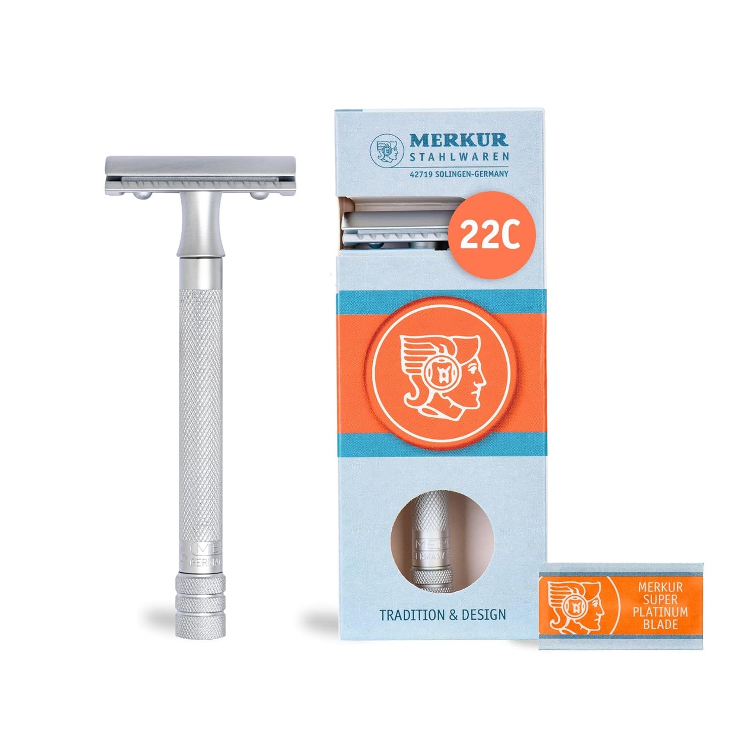 MERKUR 22C Double Edge Safety Razor for Smooth Shaving