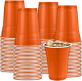 200 Pack 16 oz Plastic Cups for Parties and Events in Orange