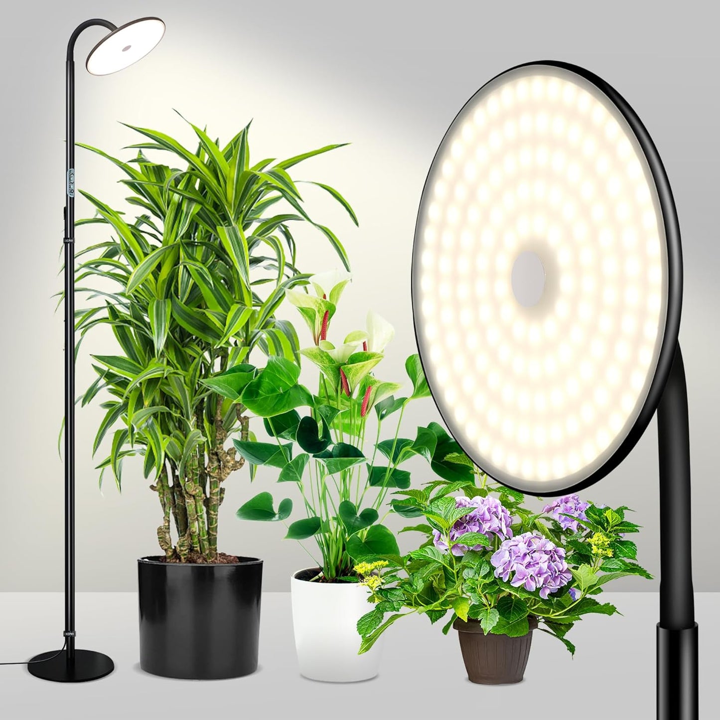 Chiphy Grow Lights 60W Full Spectrum Tall Plant Light for Indoor Use