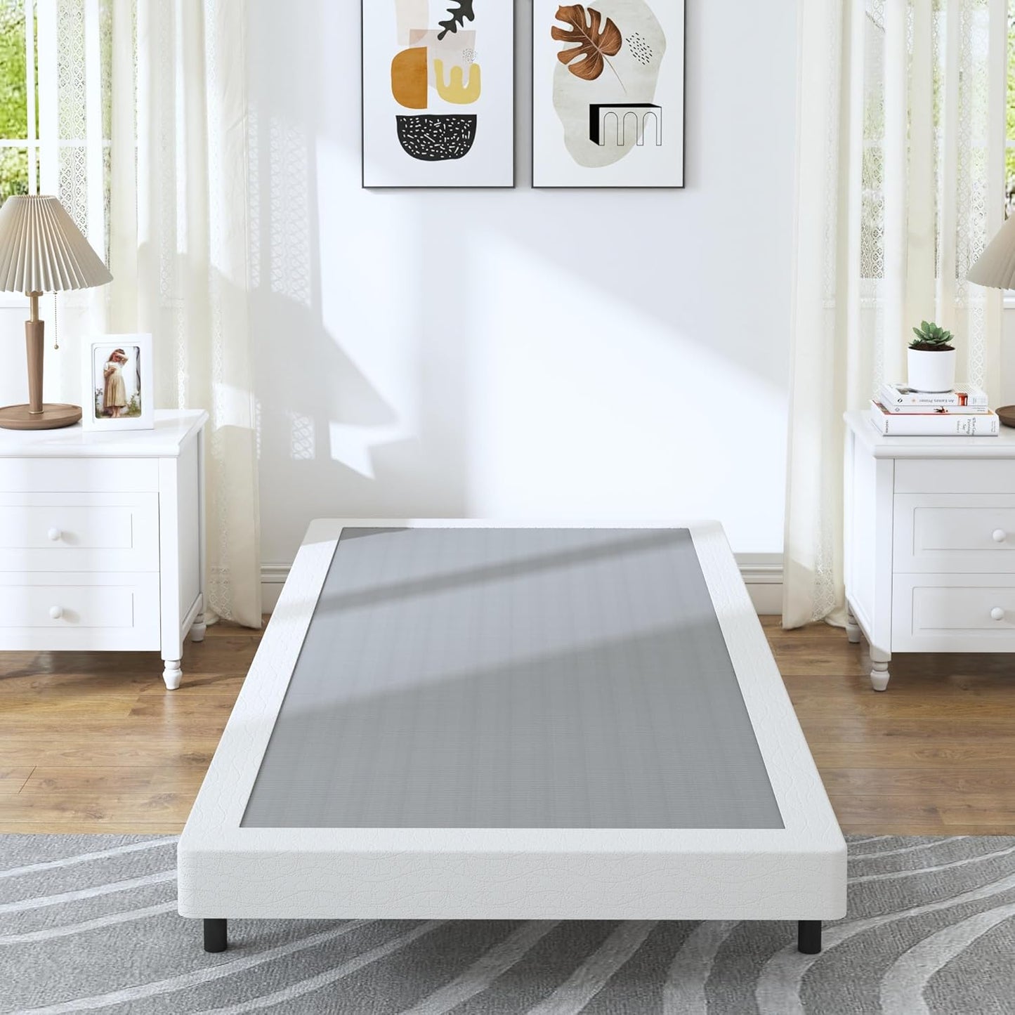 Low Profile Box Spring Twin - Heavy Duty Metal Mattress Foundation