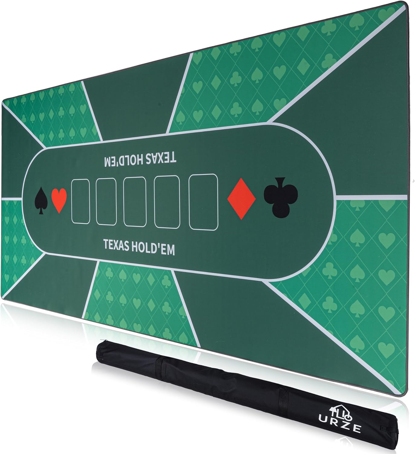 Urze Poker Table Top - Foldable 70in x 35in Waterproof Mat