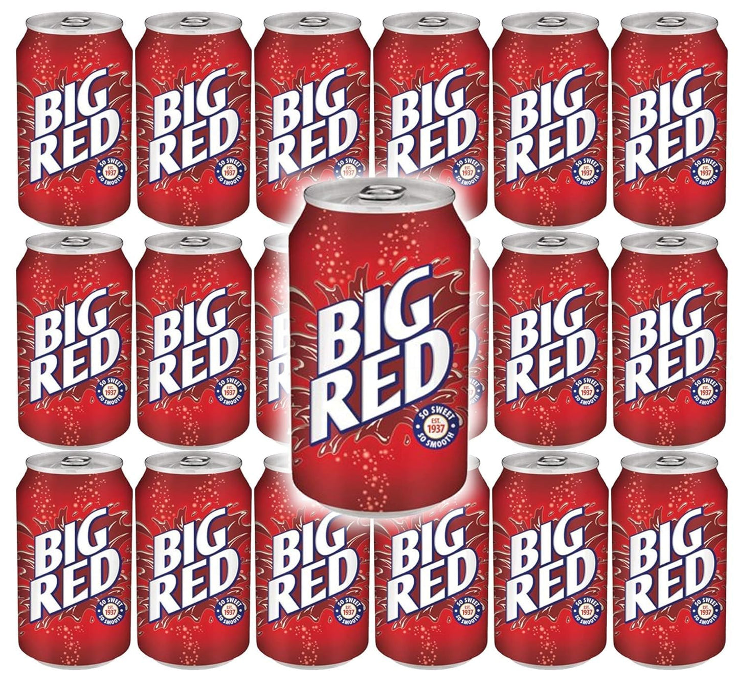 Big Red Soda Pop Soft Drink 12 Ounce Cans - Refreshing Taste